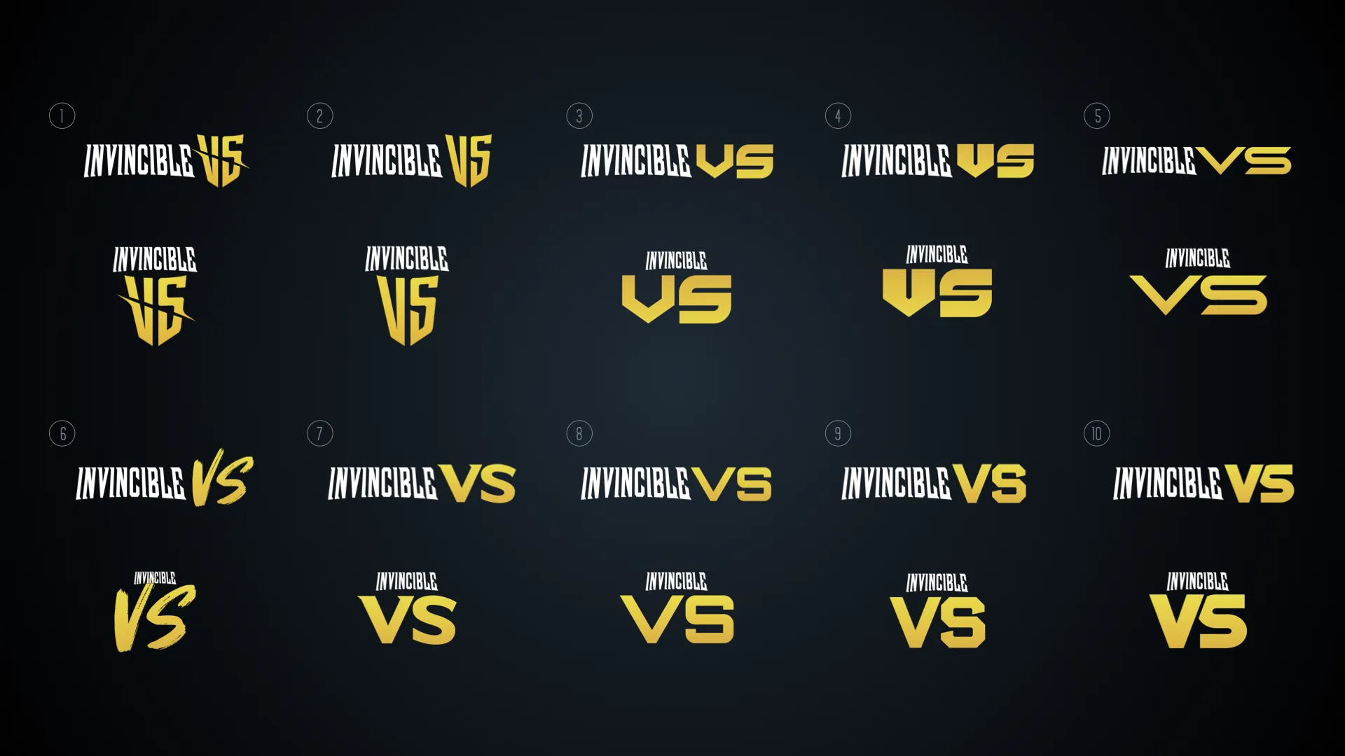 Invincible VS logo exploration