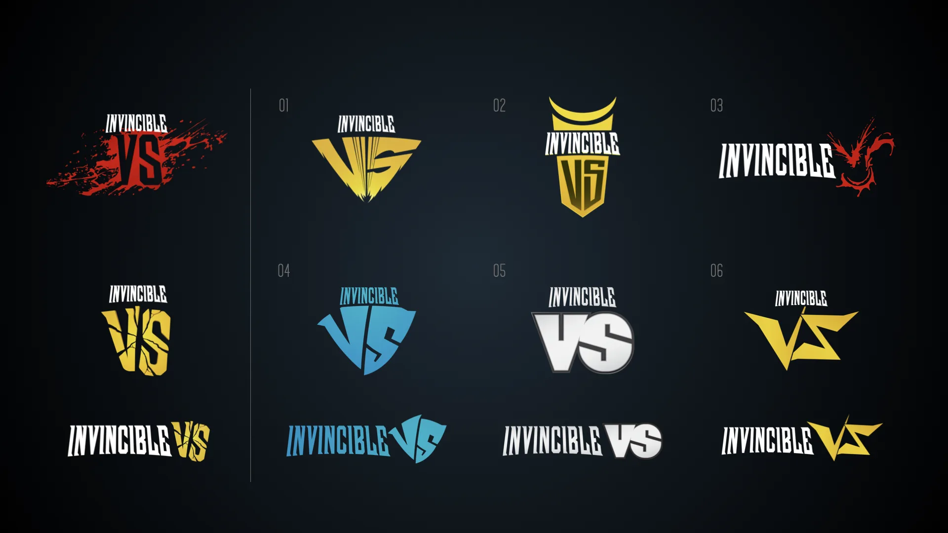 Invincible VS logo exploration