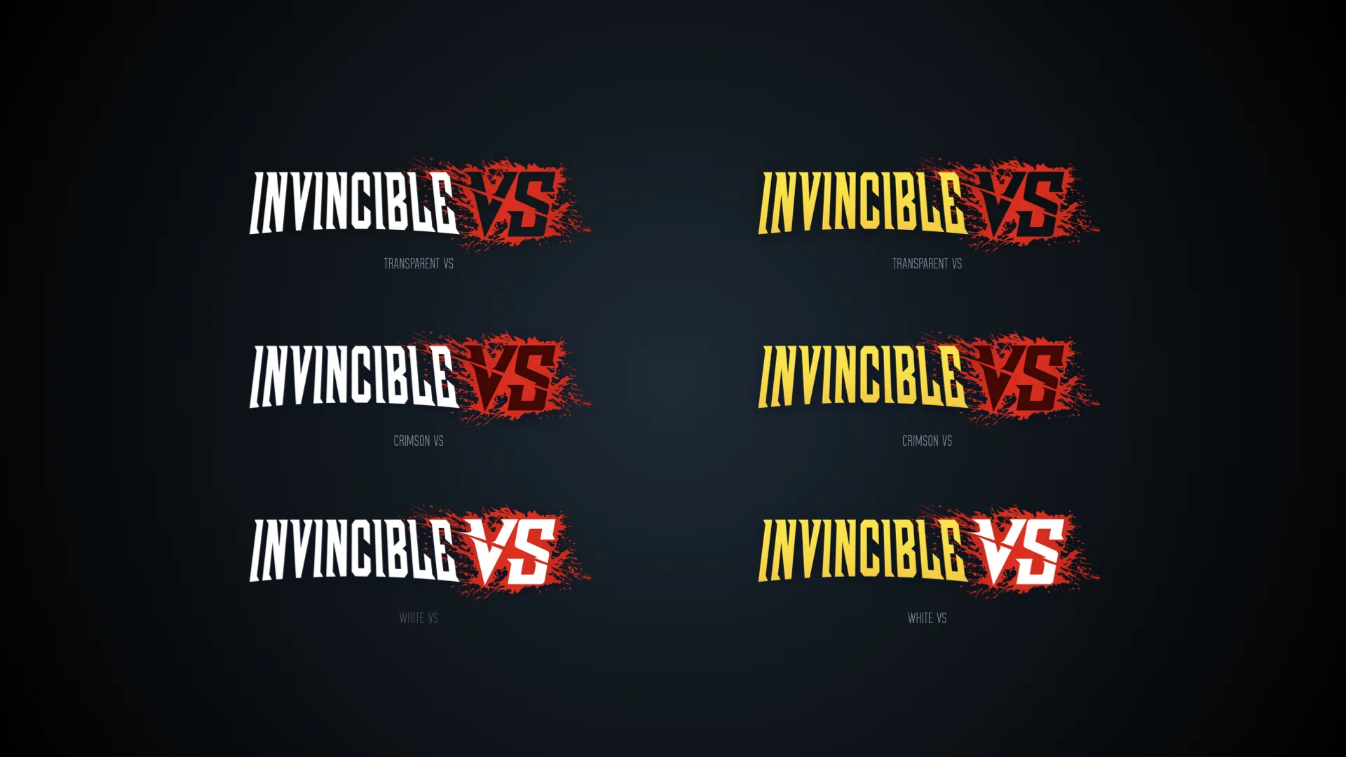 Invincible VS logo exploration