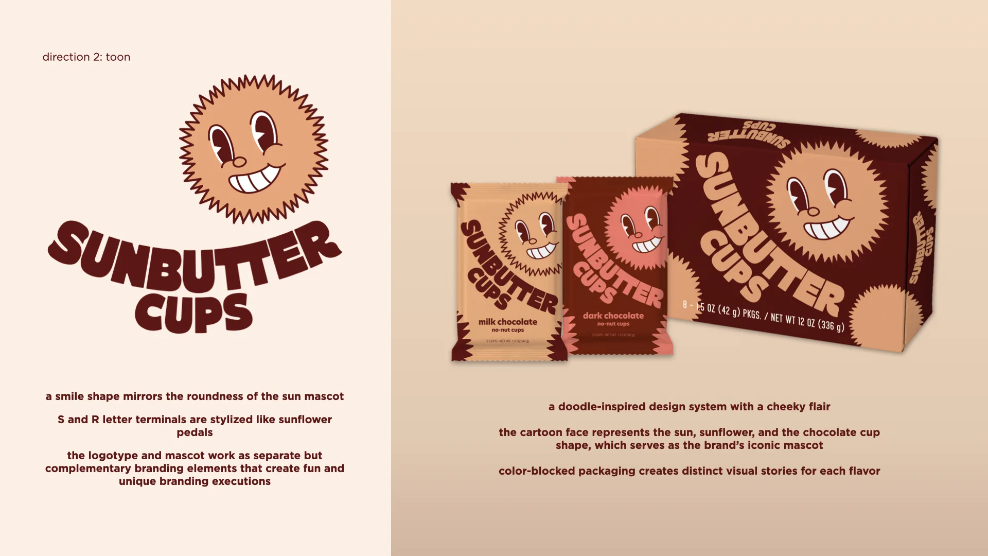 SunButter Cups brand and packaging concept